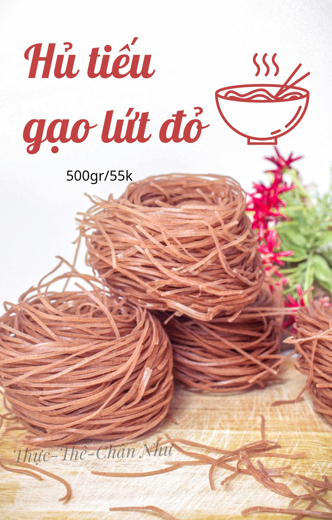 Hủ Tiếu Gạo Lứt (500g)