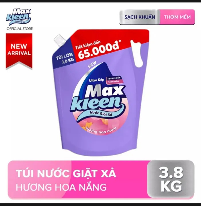Nước giặt xả Maxkleen túi 3.8kg