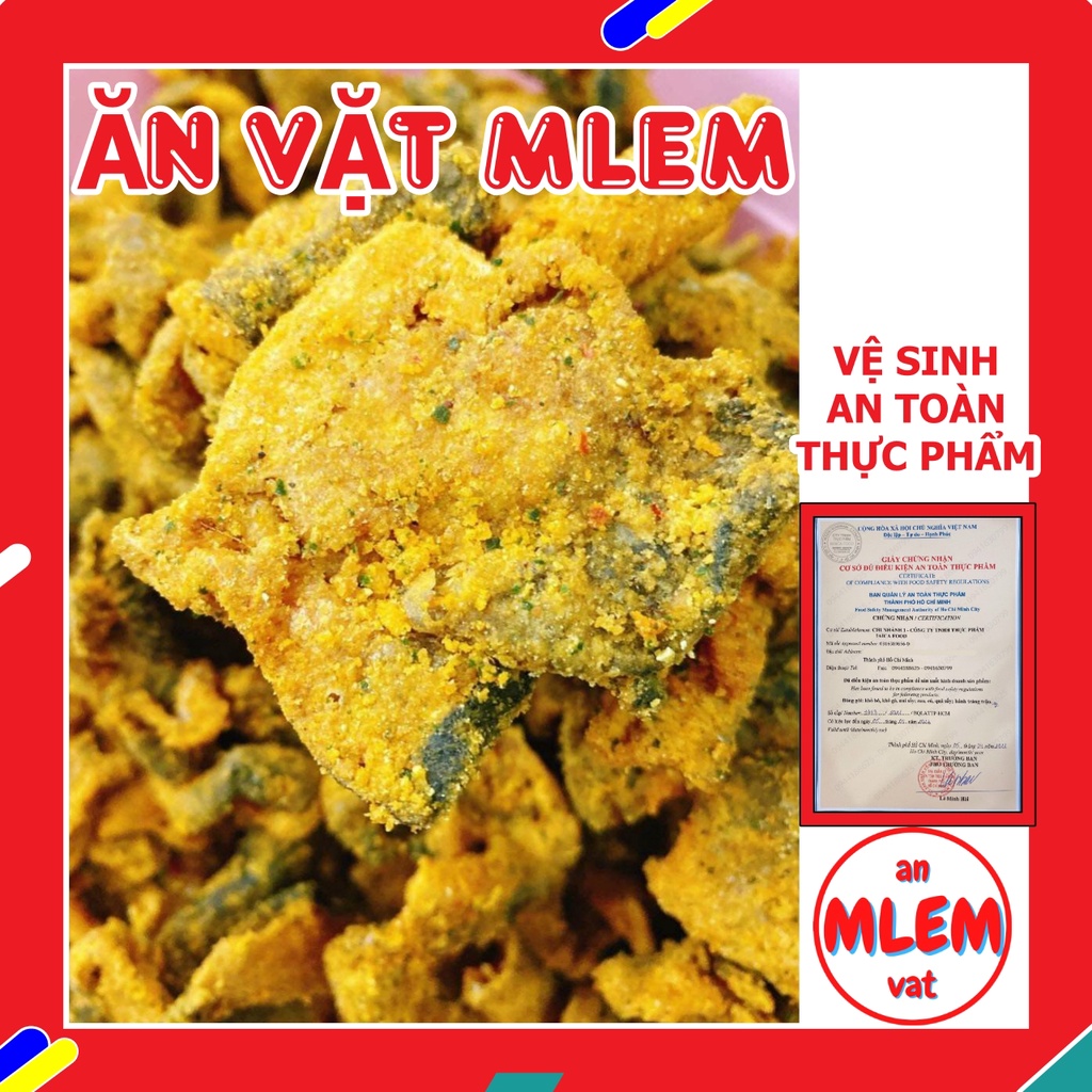 Da cá trứng muối đồ ăn vặt đậm đà thơm ngon