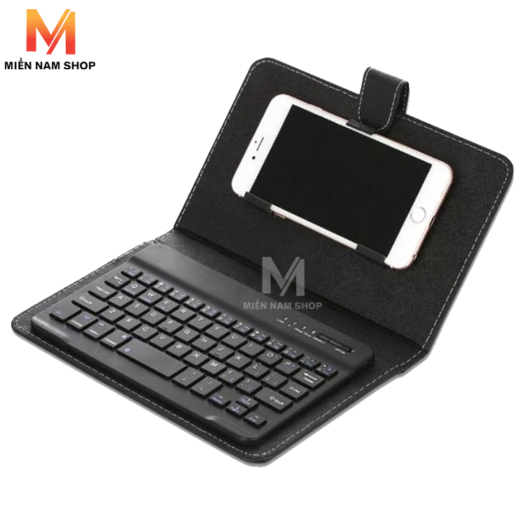 Bao da bàn phím Bluetooth 4 - 6 Inch dùng cho điện thoại Android/ IOS/ Windows