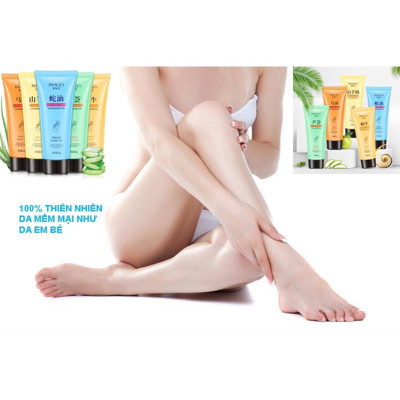 Kem Dưỡng Da Tay Chân Tuýp Lớn Tiết Kiệm Images 80G Chiết Suất Từ Sữa Dê