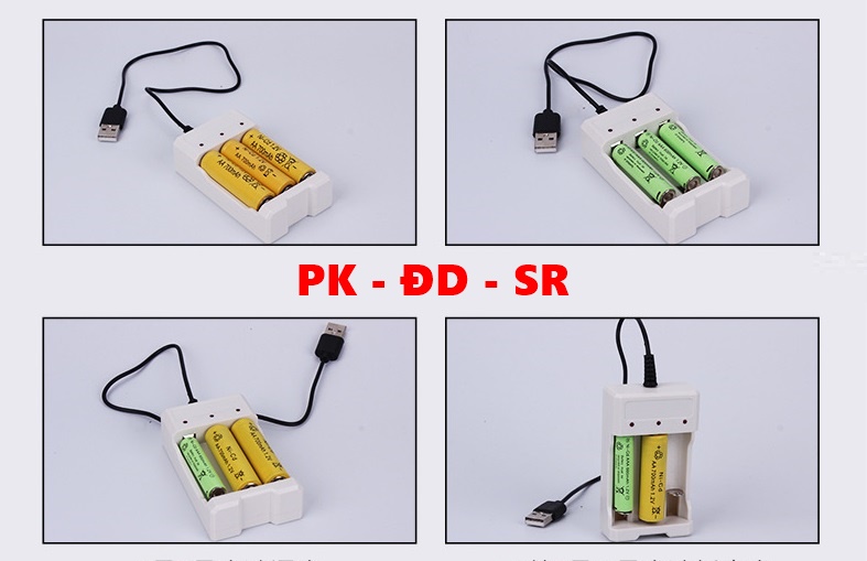 Bộ Sạc Pin Đa Năng 3 Khe - Siêu Rẻ