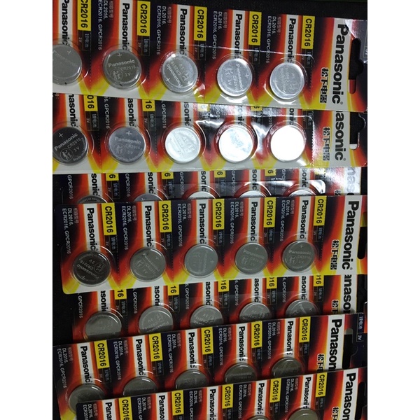 Vỉ 5 pin CR2016 Panasonic 3v