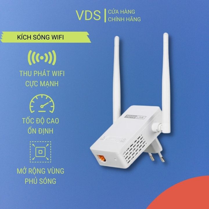 Thiết bị mở rộng sóng wifi Totolink EX200 - Hãng Phân Phối Chính Thức, Phủ Sóng Đến Mọi Nơi, Thiết Kế Nhỏ Gọn Hiện Đại -VDS STORE