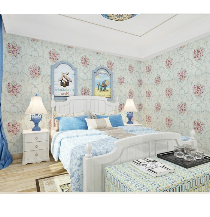 [HCM]5m Decal GiấY Dán TườNg Hoa HồNg Chùm 1