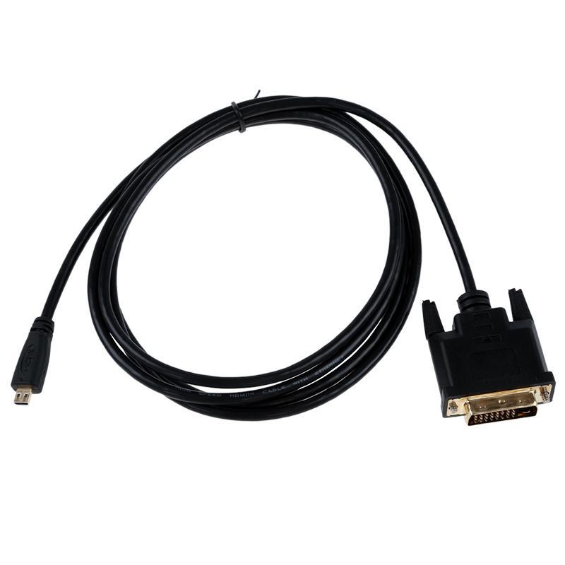 Giá 1.8M 6FT Micro HDMI Male to DVI 24+1 Male Cable Cord For HDTV Full HD TV