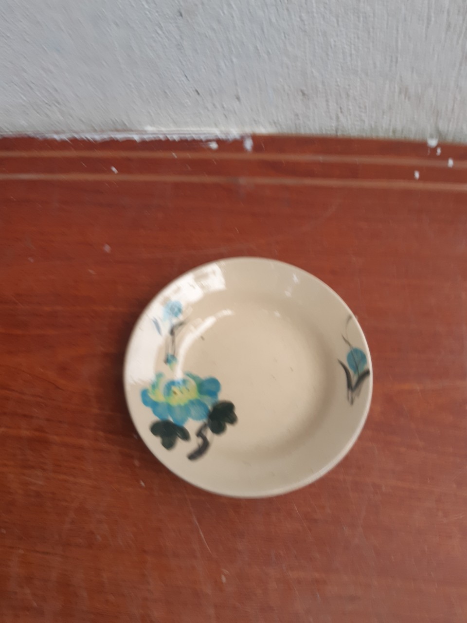 dĩa sành 15 cm hoa ngoc bích 5 cái