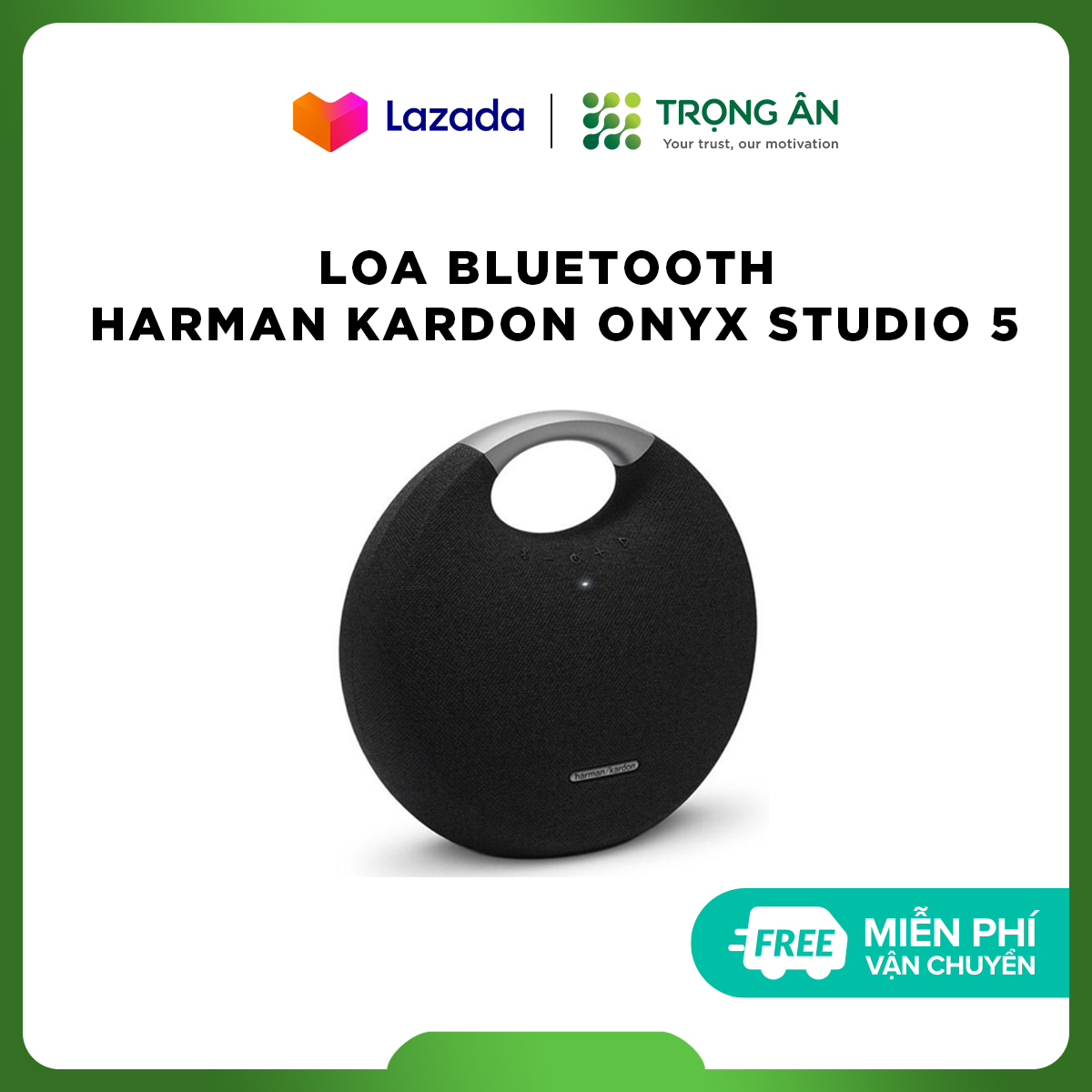 [HCM]Loa Bluetooth Harman Kardon Onyx Studio 5 50W (Đen) - Hàng Chính Hãng