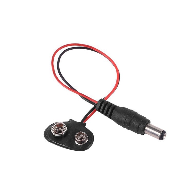 Dây Đế Pin 9V Ra Đầu Jack DC 5.5x2.1MM