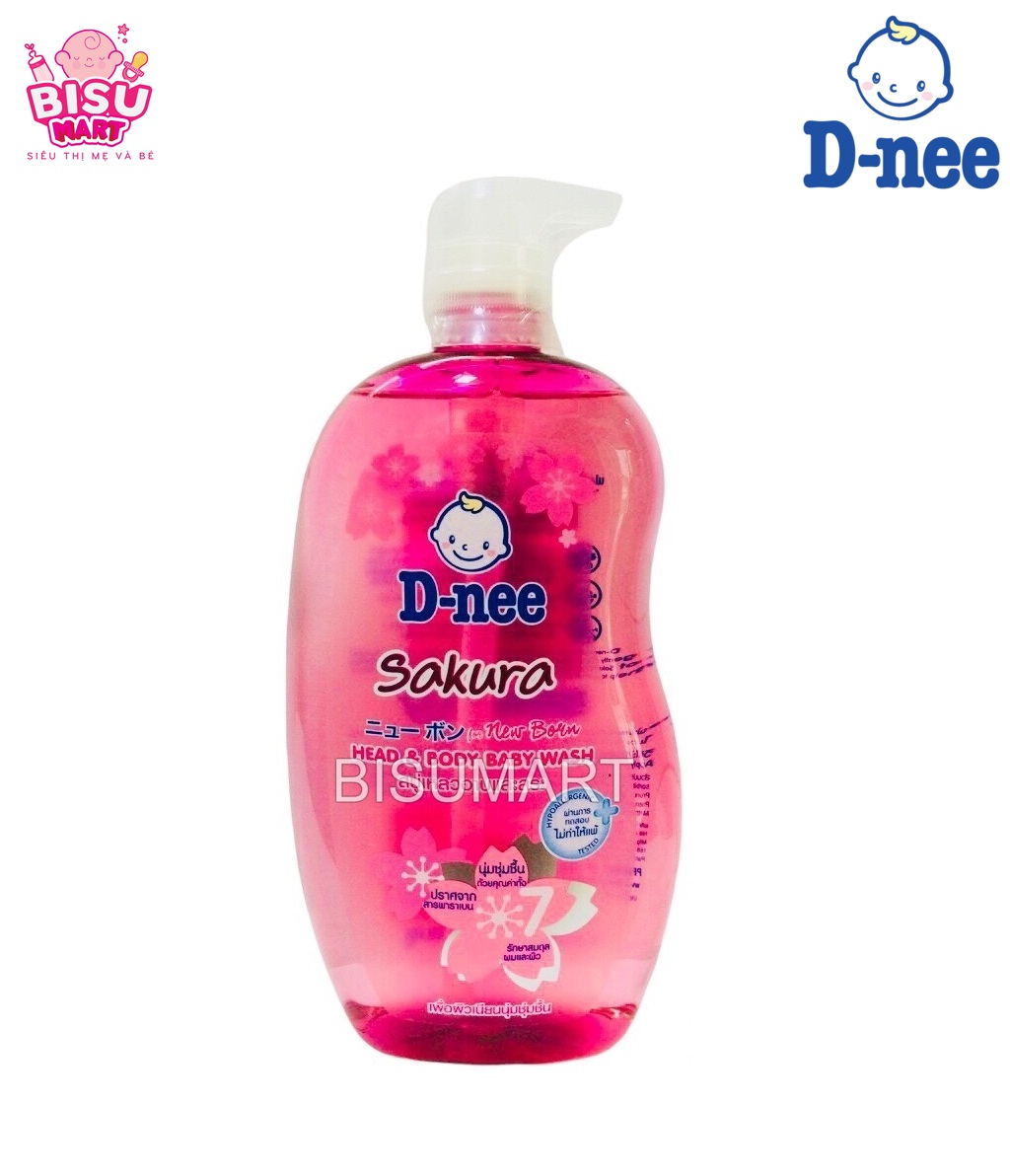 Combo sữa tắm gội dnee thái lan cho bé chai 800ml và túi 350ml