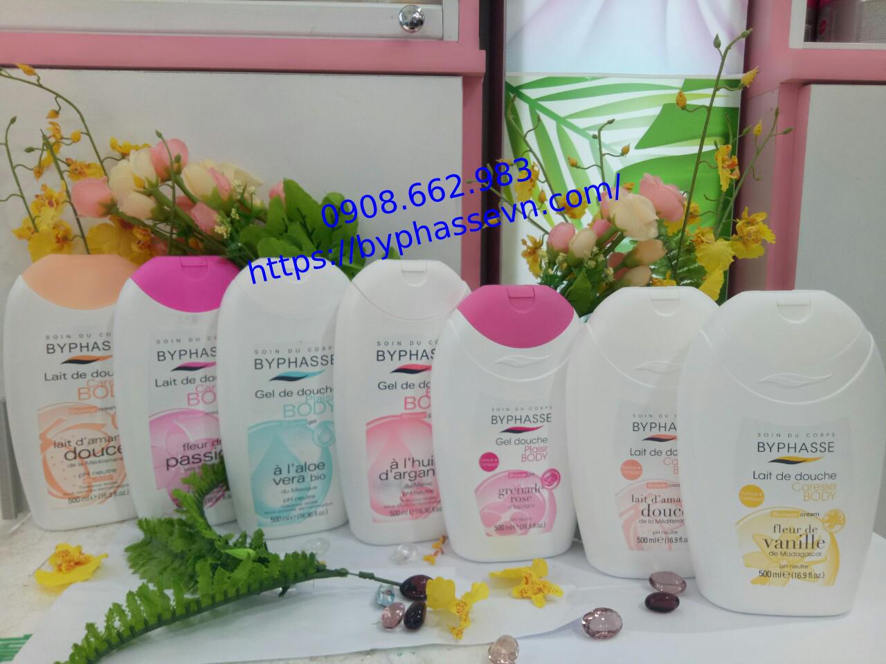 [HCM]Sữa tắm Byphasse Hương Hạt Lựu 500ml