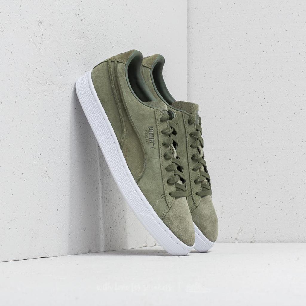 [FreeshipMAX] Giày PUMA Suede Classic Exposed Seams (Xanh Ô liu)