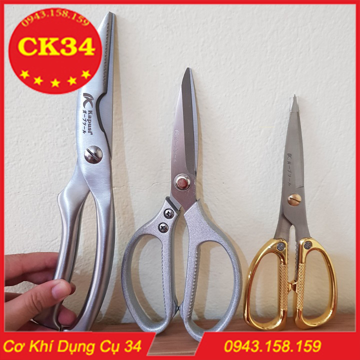 Kéo cắt thức ăn - Bộ 3 chiếc KAPUSI JAPAN