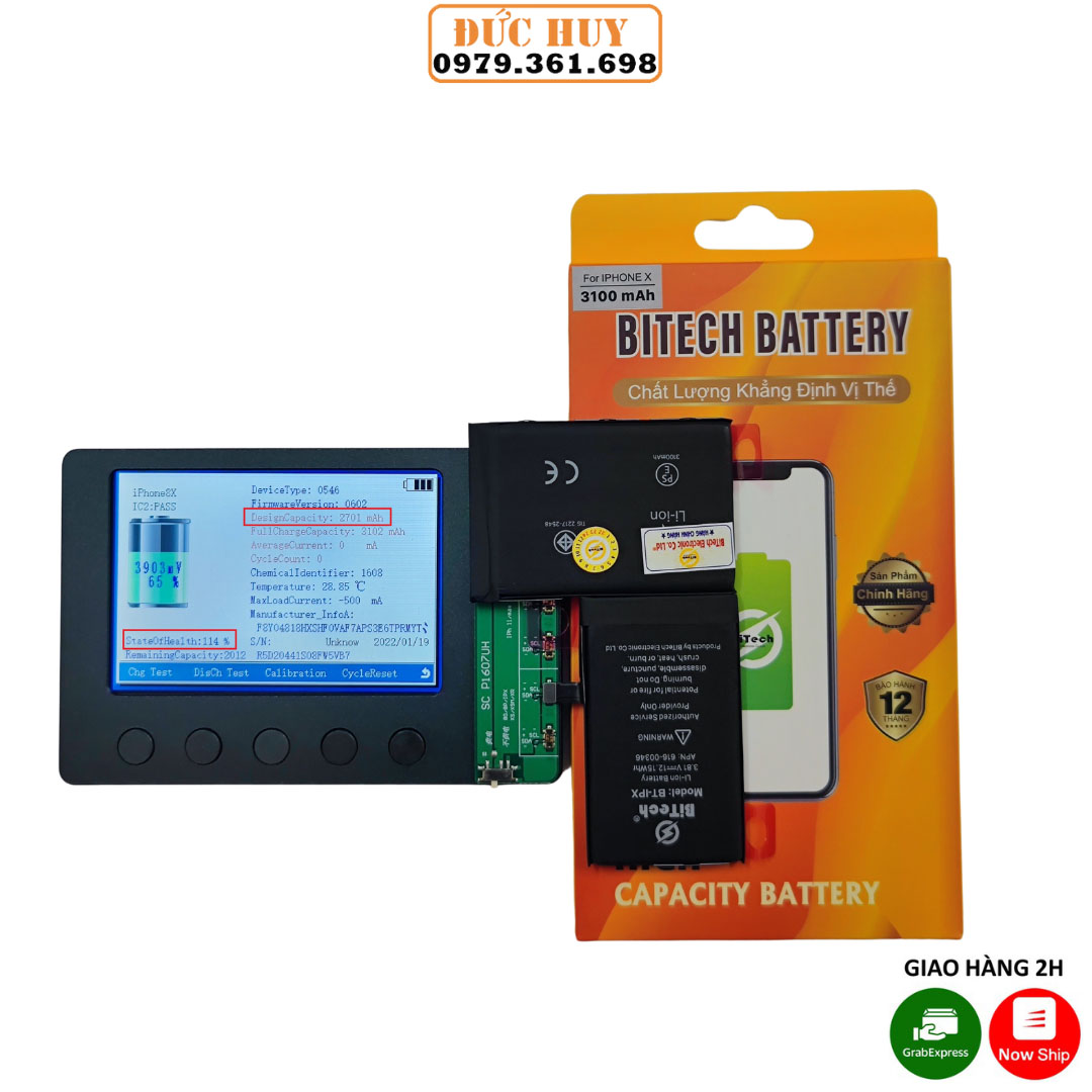 Pin  IPX Dung Lượng Cao BiTech BT-IPX ( For IPX - 3100 mAh )