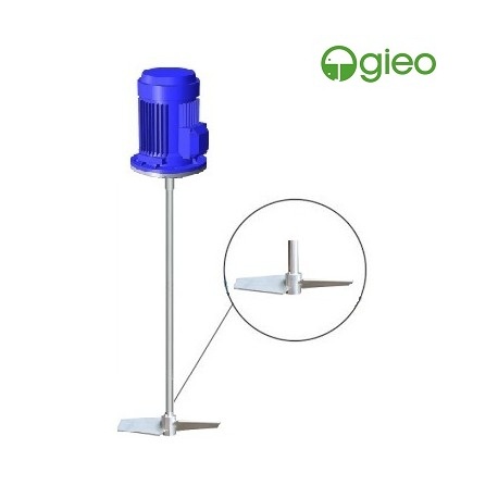 Trục cánh khuấy inox 2 tầng cánh