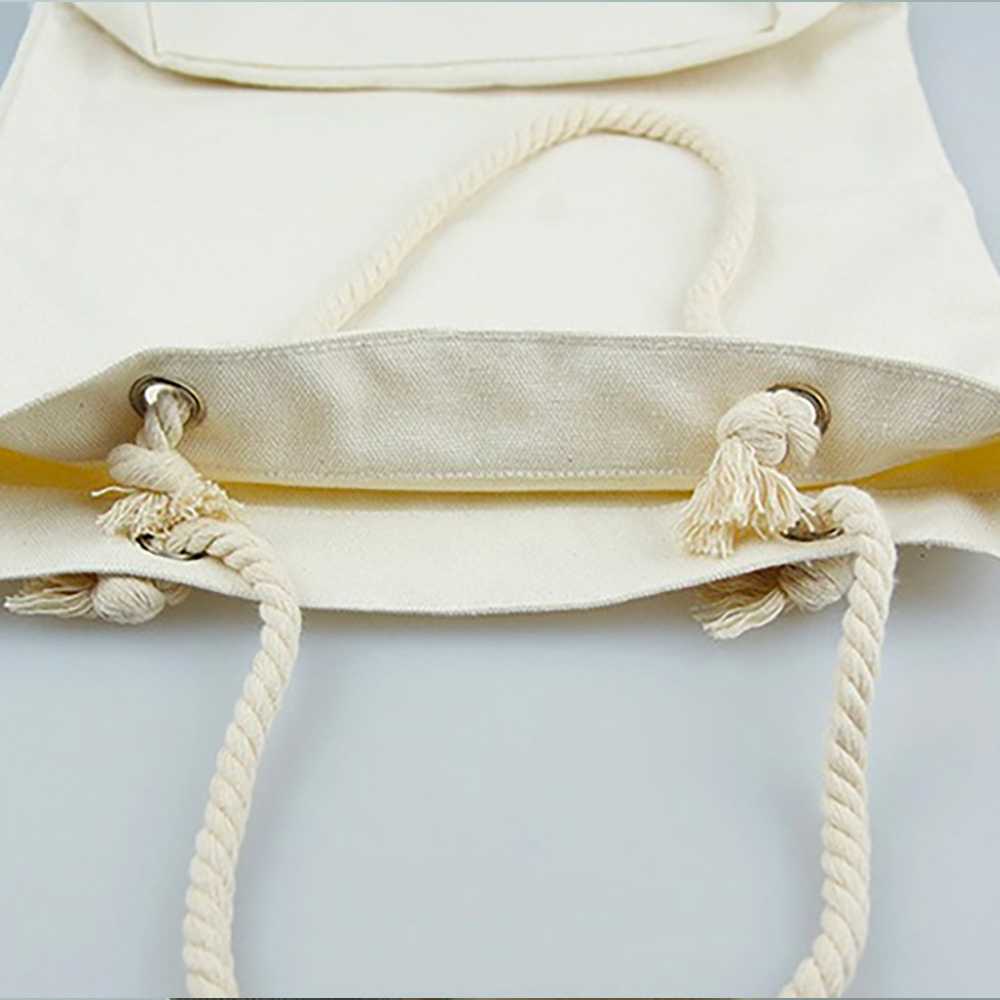 Túi xách Nhật Canvas Shopping Bag CN Trắng