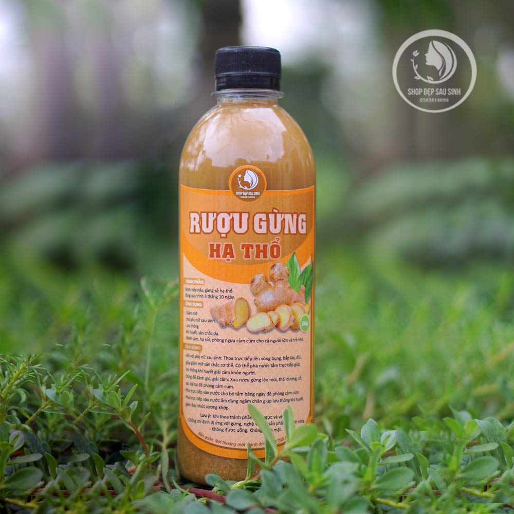 Cốt Gừng Hạ Thổ 500ml (Handmade nhà làm)