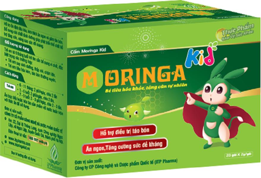 Thực Phẩm Chức Năng Cốm Chùm Ngây Moringa Kid  - Hỗ Trợ Bé Hấp Thụ  (20gói/hộp)