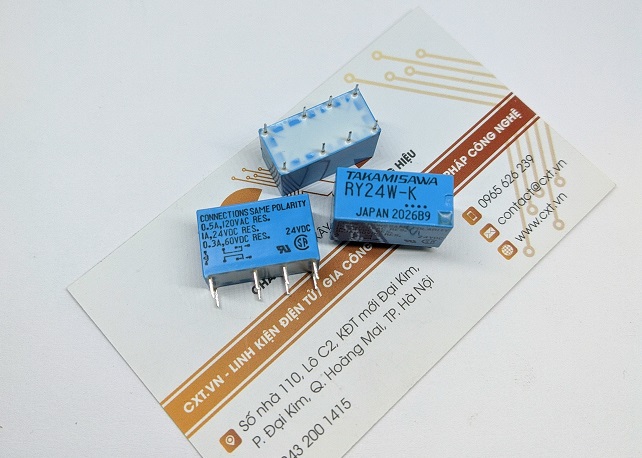 Takamisawa relay 1a 0.5a 0.3a 24v ry24w-k