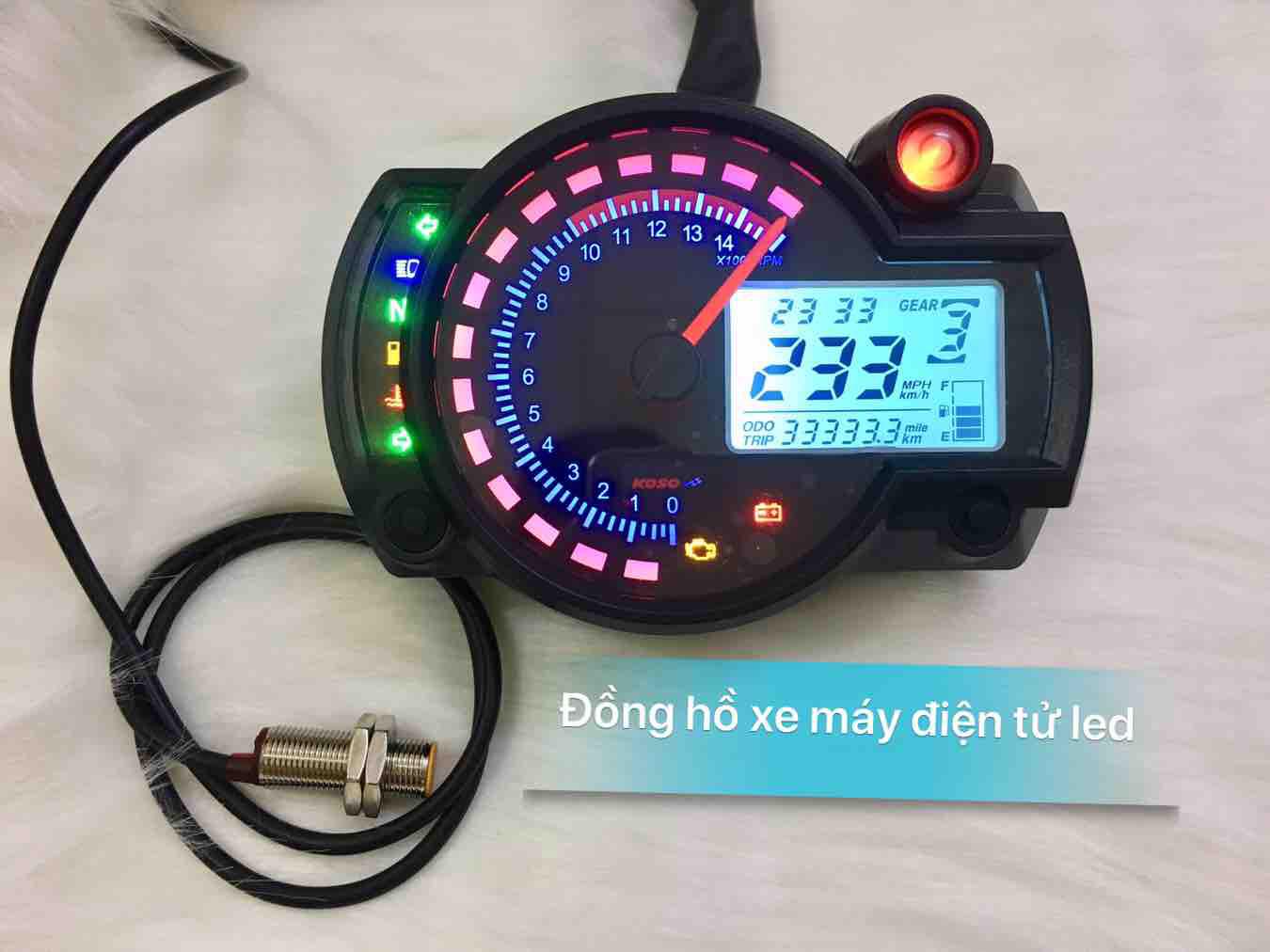 Đồng hồ xe máy điện tử Koso Rx2n