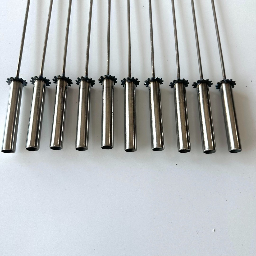 [ Bộ 10 xiên ] Máy nướng thịt, chả mini tự động chuẩn 100% inox lắp cho máy  5 - 7 - 10 - 15 xiên