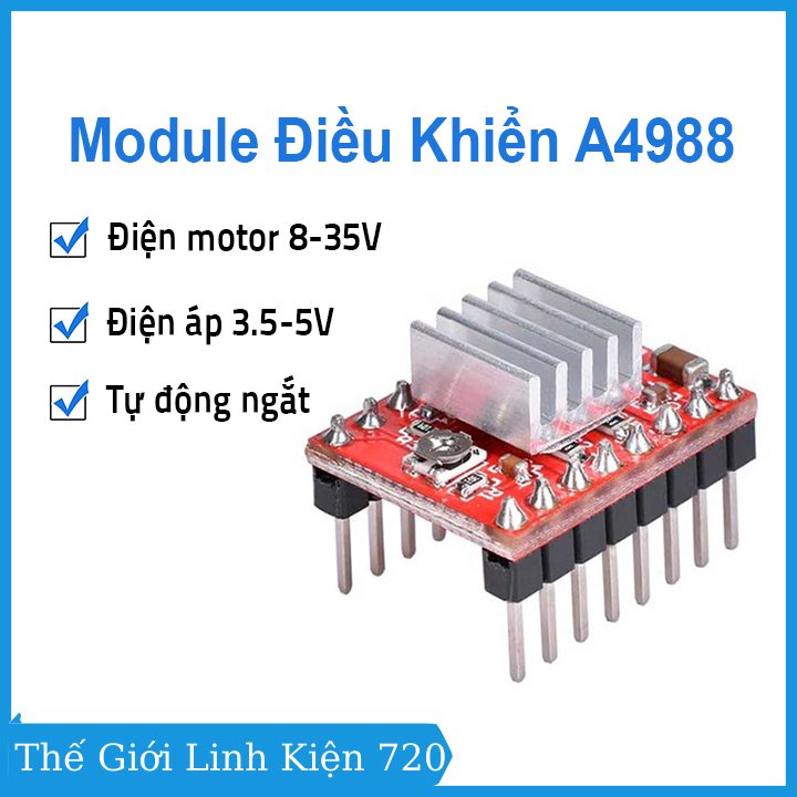 Module điều khiển động cơ bước máy in 3D A4988 Reprap V1