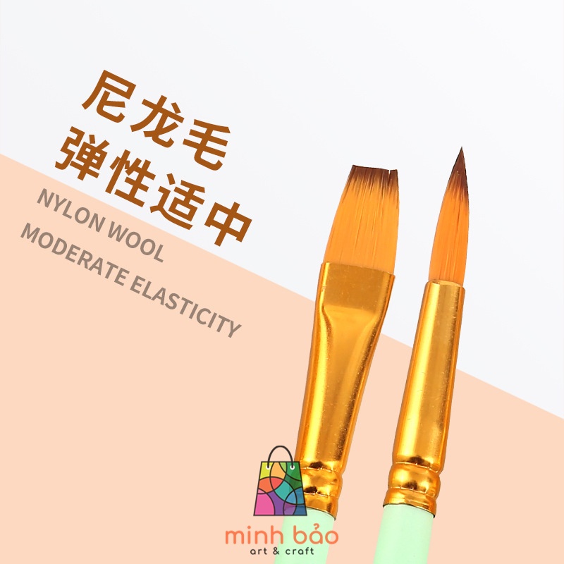 BỘ 6 CÂY CỌ VẼ PASTEL KEEP SMILLING A6332