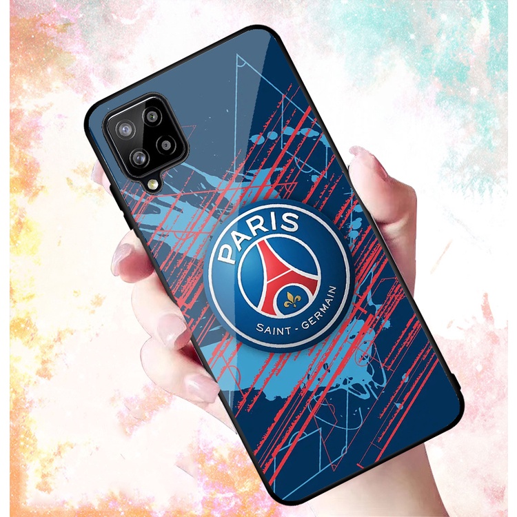 Ốp Lưng SAMSUNG GALAXY A12, A22 4G,M32 , M12, A22 5G, M22 mặt kính cường lực cao cấp In hình Câu Lạc Bộ Bóng Đá