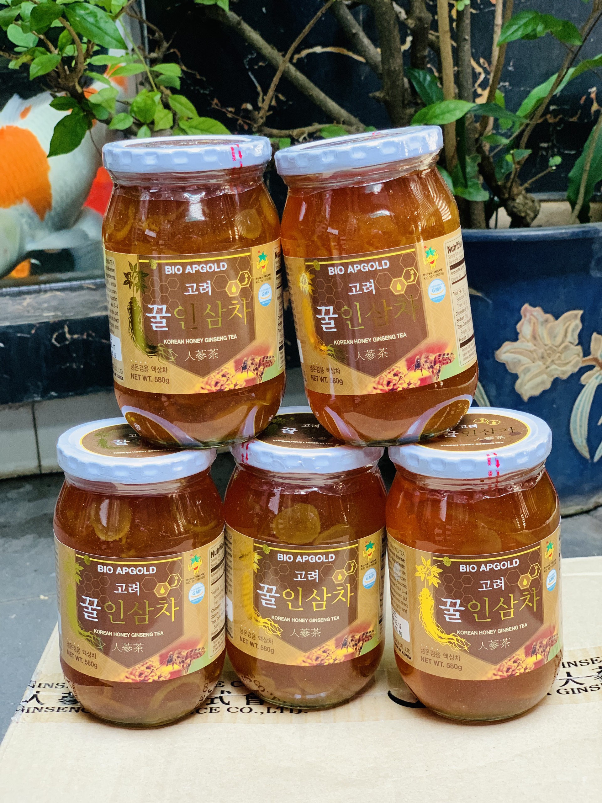 Sâm lát tươi ngâm mật ong Hàn Quốc (580g)