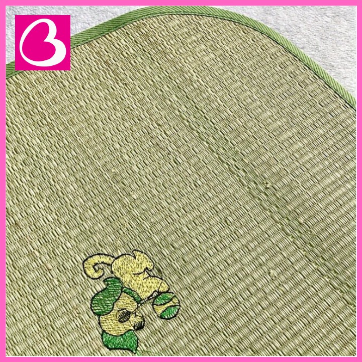 [HCM] Chiếu cói, chiếu cỏ 2 size thêu hình 2 loại lớn nhỏ cho bé