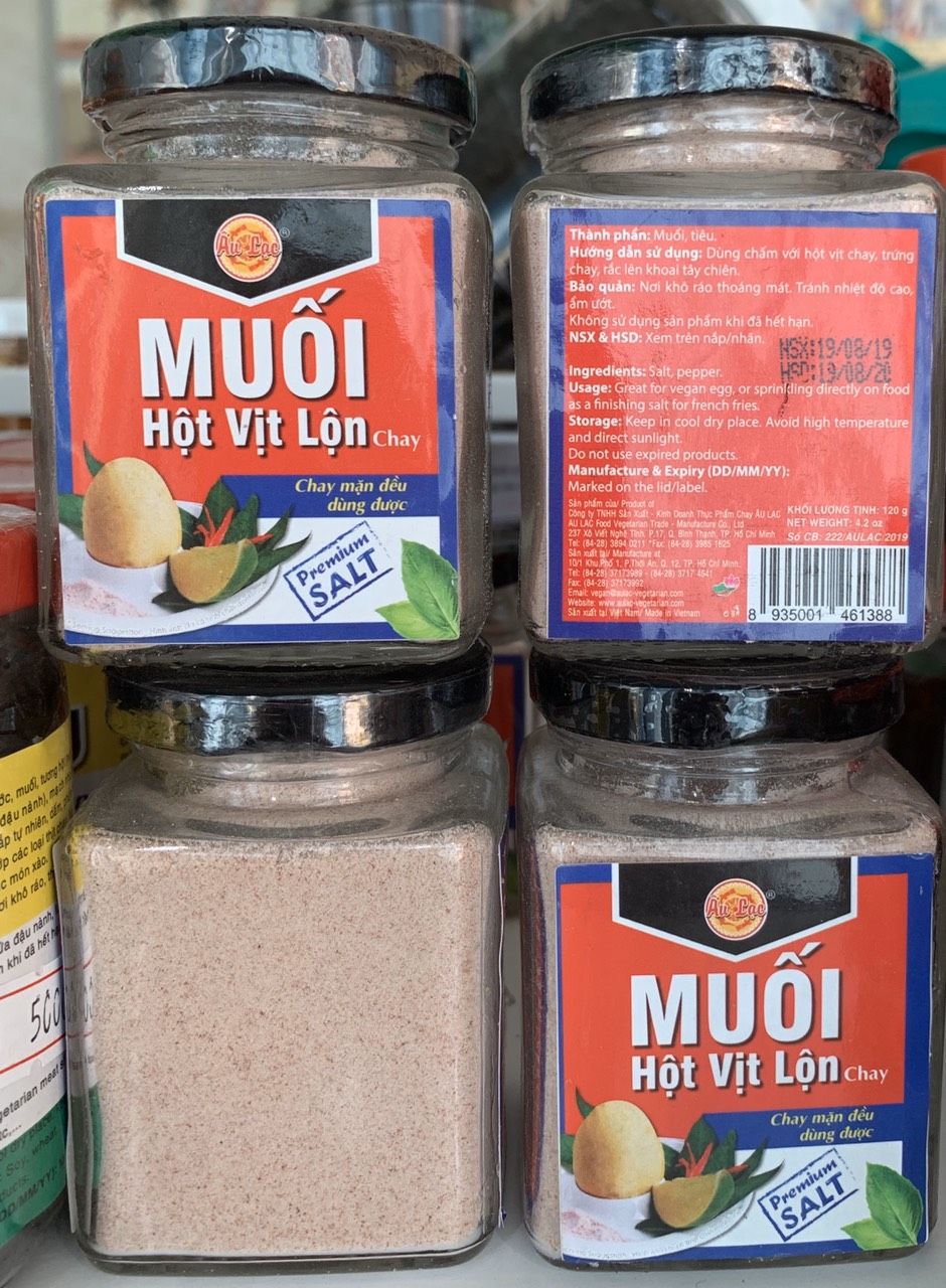 Muối hột vịt lộn chay