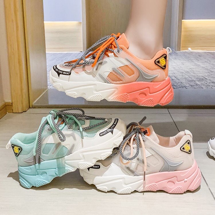 >> BÁO GIÁ GIÀY NAM, GIÀY THỂ THAO NAM CỔ CAO, GIÀY BOOTS NAM MẪU MỚI CAO CẤP TẠO PHONG CÁCH CÁ TÍNH CHO RIÊNG BẠN NSP374 | Shopee Lazada Sendo Tiki mới nhất 158 Giày thể thao nữ CLDB pha màu mới có 3 màu hồng, cam & xanh, chất da phối lưới cao cấp, độn đế cao, phong cách Hàn Quốc cá tính, trẻ trung, sử dụng đi học, đi chơi, đi làm, là mẫu giày nữ sneaker đẹp, giá rẻ, hot 2020