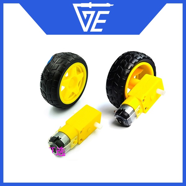 Động cơ giảm tốc vàng 3V-9V chế xe mô hình siêu bền