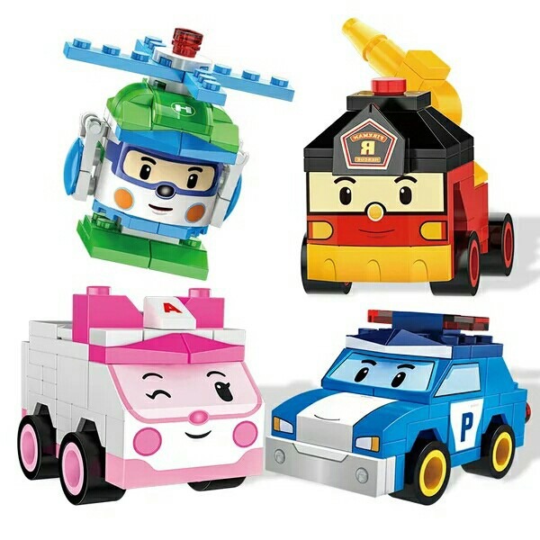 Hộp Đồ Chơi Robocar Poli 4 Xe
