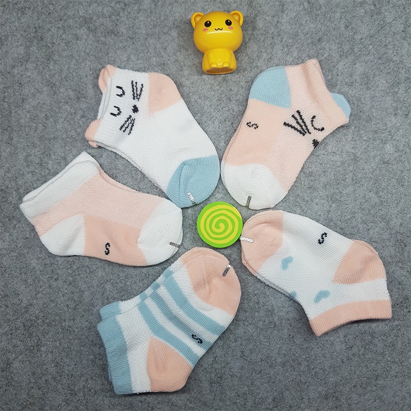 Set 5 đôi tất Kid tai mèo cho bé