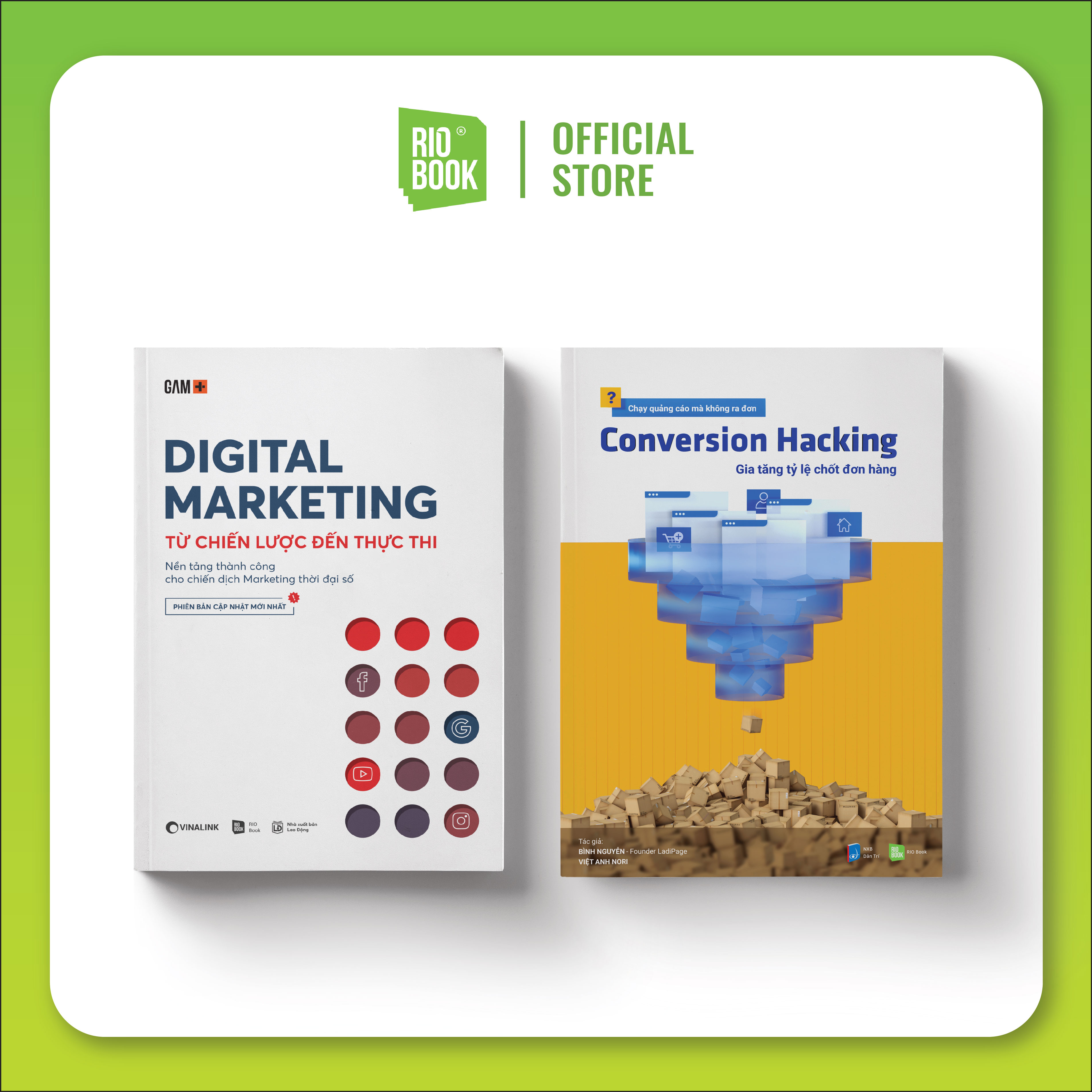 Sách RIO Book - Combo sách RIO Book DIGITAL WORLD (Digital Marketing + Conversion Hacking)