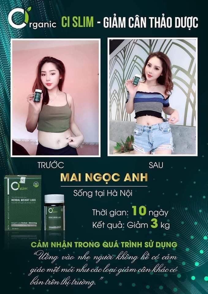 Giảm cân Cislim Ci Organic LT Giảm 2-4kg