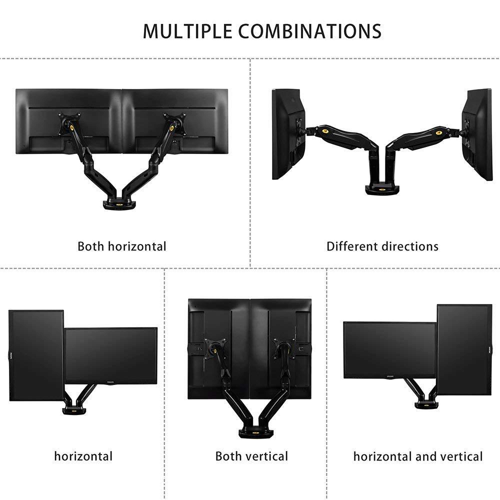 Giá Treo 2 Màn Hình Máy Tính  F160 (17-27inch)