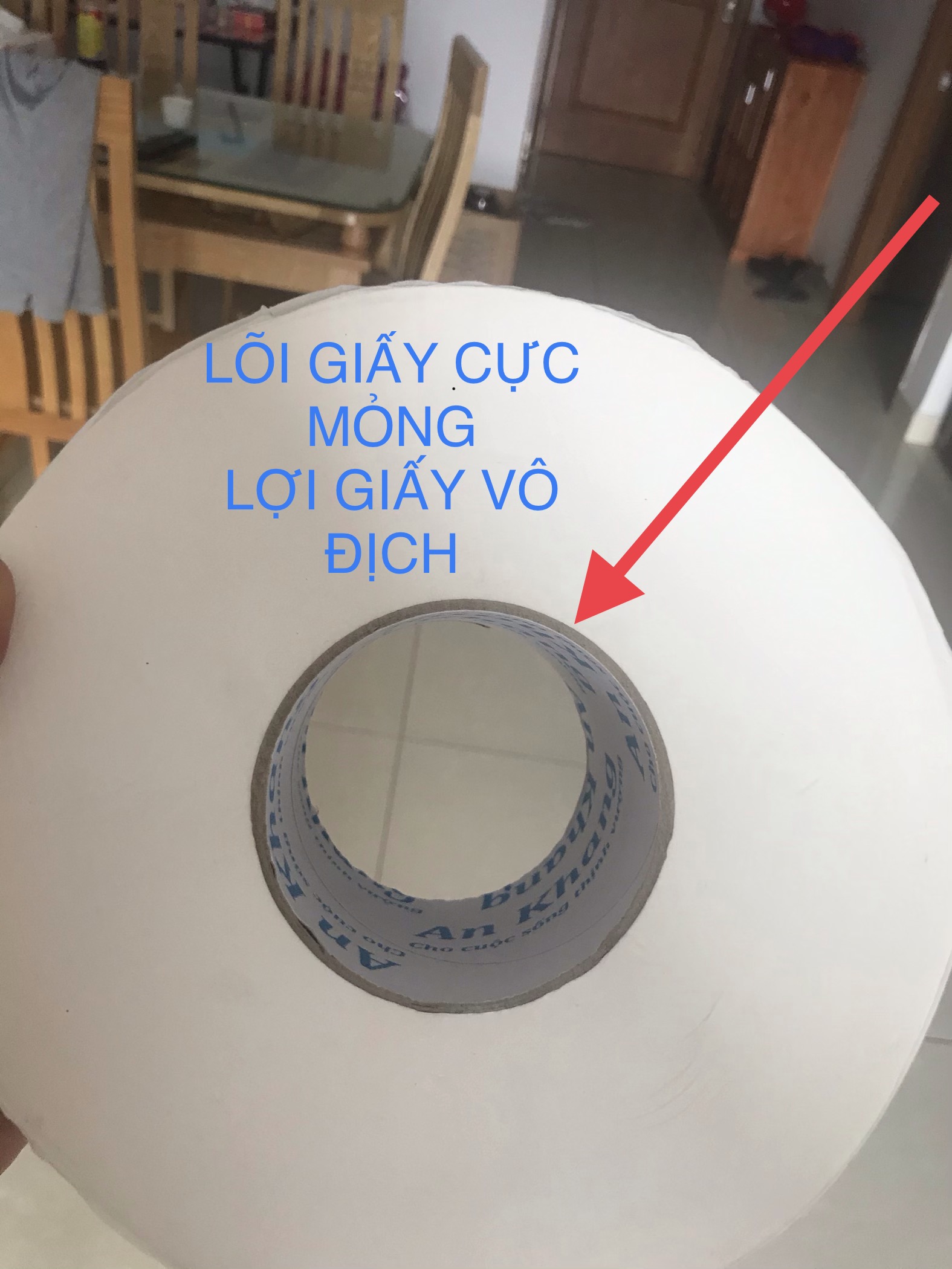 Giấy vệ sinh cuộn lớn 700 gram AN KHANG HATIKA MAX 240
