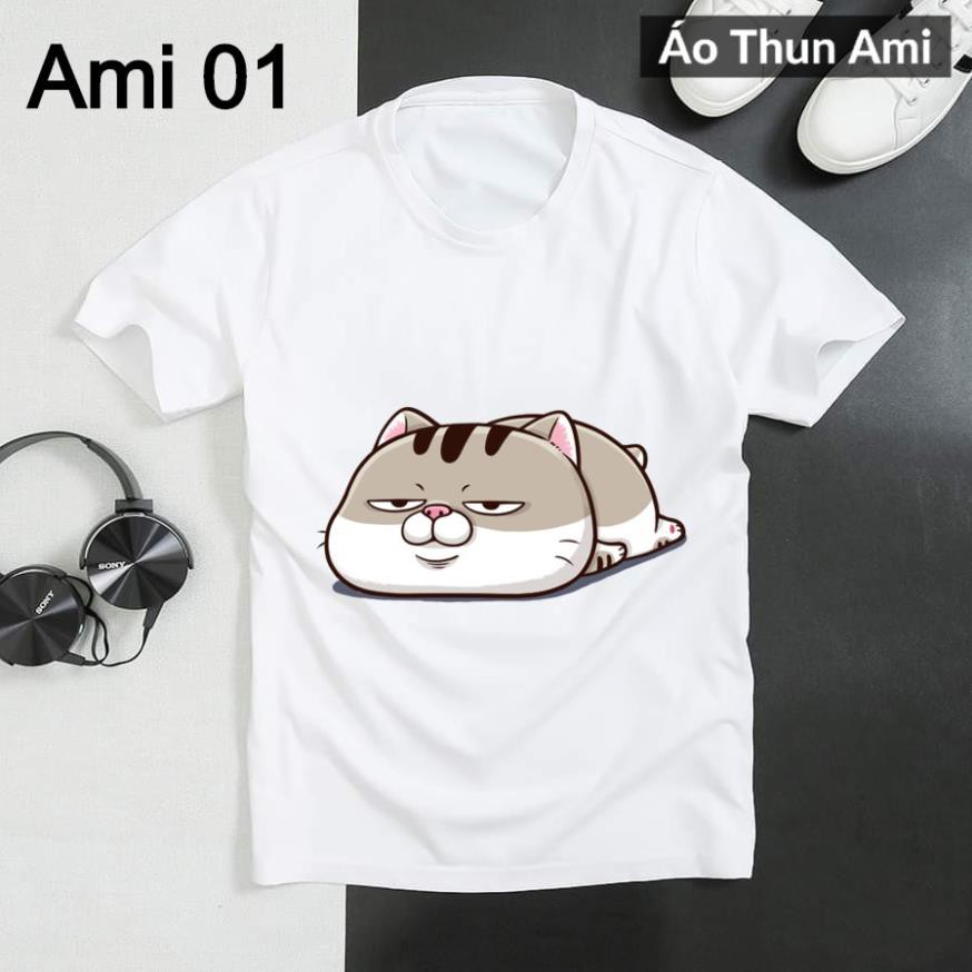 Bán chạy ️freeship️áo thun mèo ami bụng bự 2