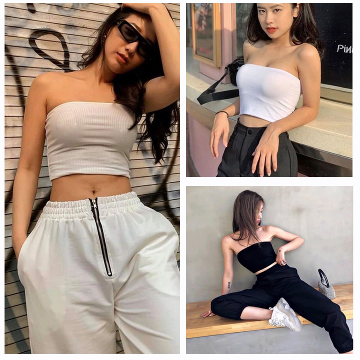 Áo Quây Croptop Nữ Chất Bozip Siêu Sexy