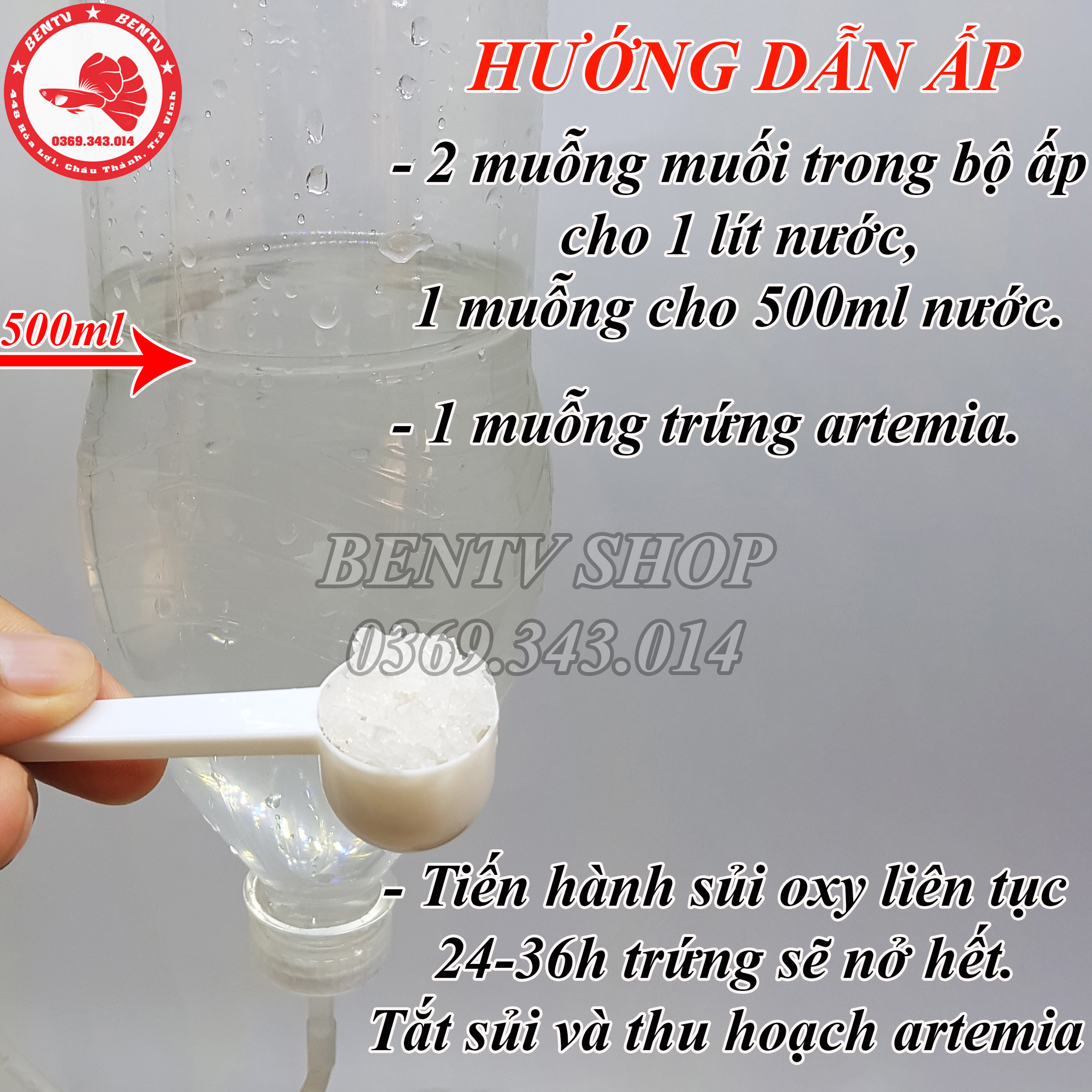 Trứng Artemia Ấp Nở Lon Đỏ - Hộp 425g (Bao Nở)
