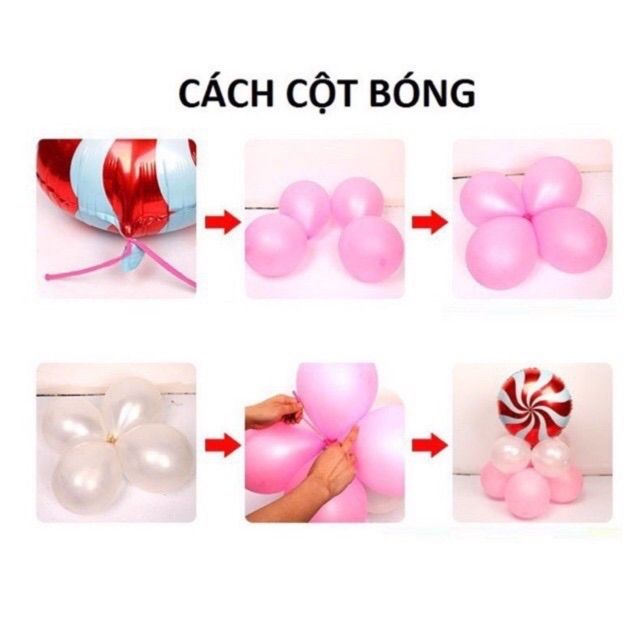 [Đầy đủ giống hình] Set bóng phi hành gia trang trí sinh nhật bé trai DC038