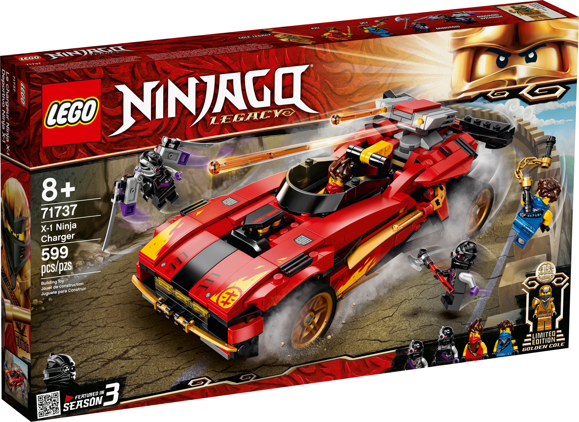 Brick4U] Lego Ninjago - 71737 - Siêu Xe Chiến Đấu Của Kai - X-1 Ninja  Charger | Lazada.Vn