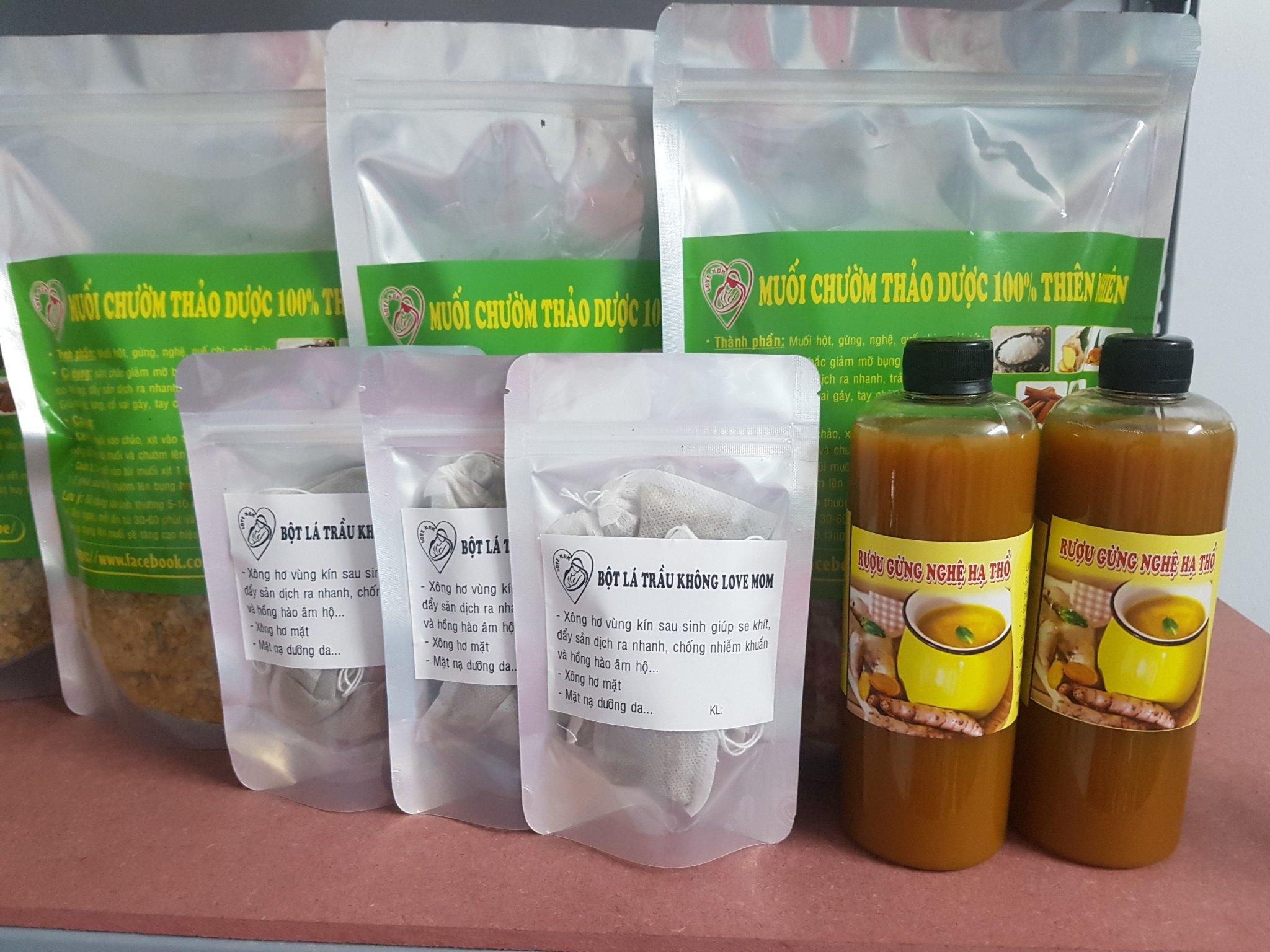 [HCM]Bột Lá Trầu Không Hơ Sau Sinh HANDMADE