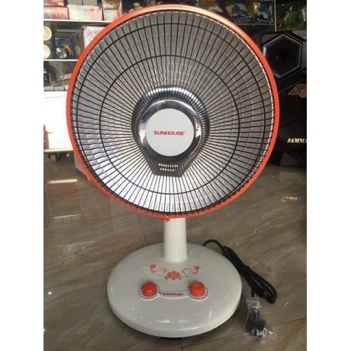 Quạt sưởi halogen Sunhouse SHD7005 (Trắng viền cam),