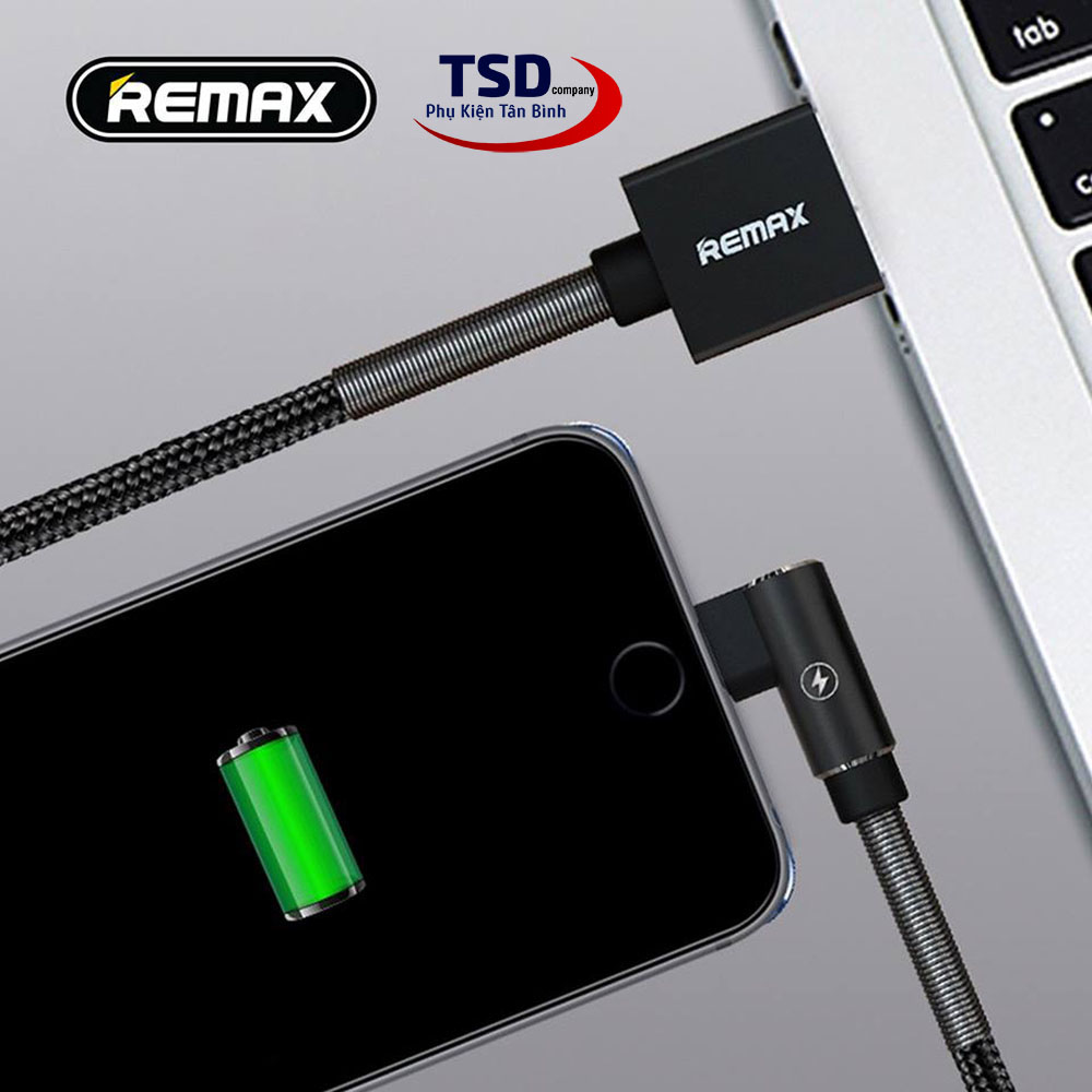 Cáp Remax RC-152i Sạc Nhanh iPhone, iPad Dây Dù Chống Gãy Có Led