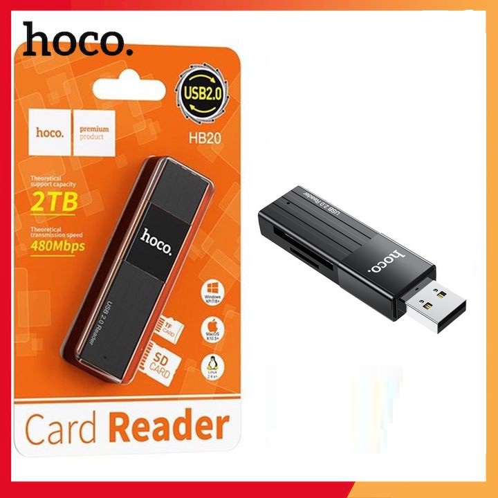 Đầu đọc thẻ nhớ Hoco TF SD / đầu đọc đa năng SSK 330 đọc được MicroSD, SD, CF, M2, MS, XD