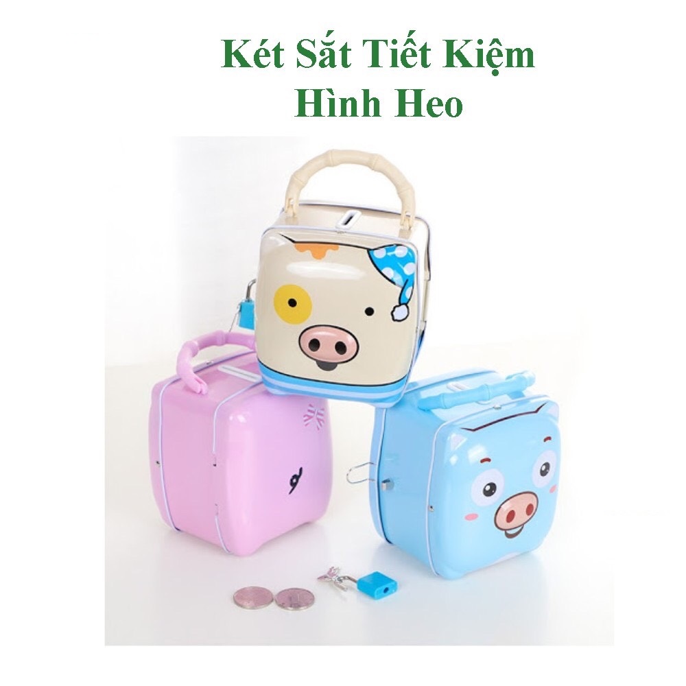 Két sắt mini hình con lợn ngộ nghĩnh dành cho bé