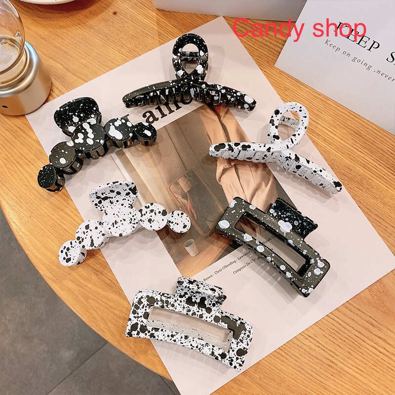 Kẹp tóc Họa Tiết Bò Sữa Dễ Thương Cho Nữ